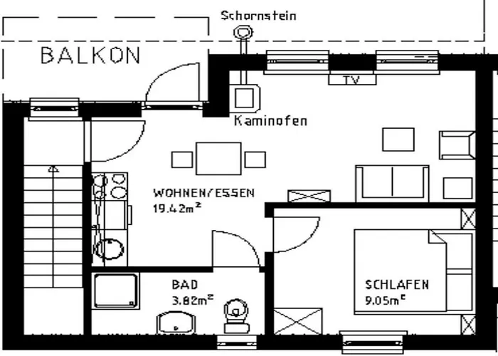 アパート Pontus Fewo2 Zislow
